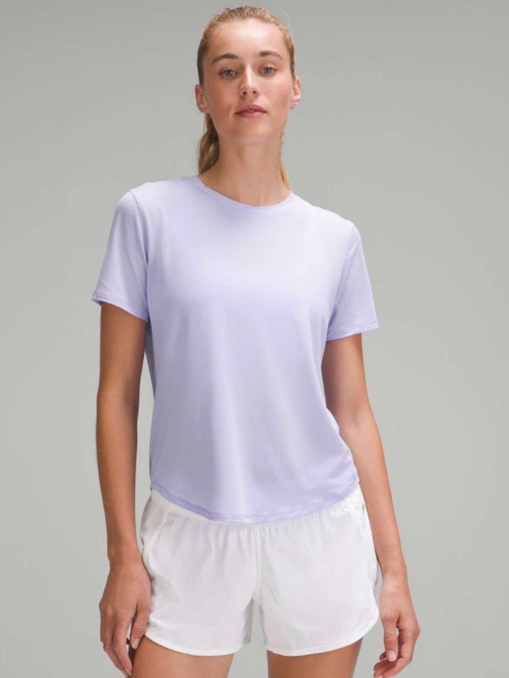 Lululemon High-Neck Running and Training T-Shirt
Lilac Smoke size6